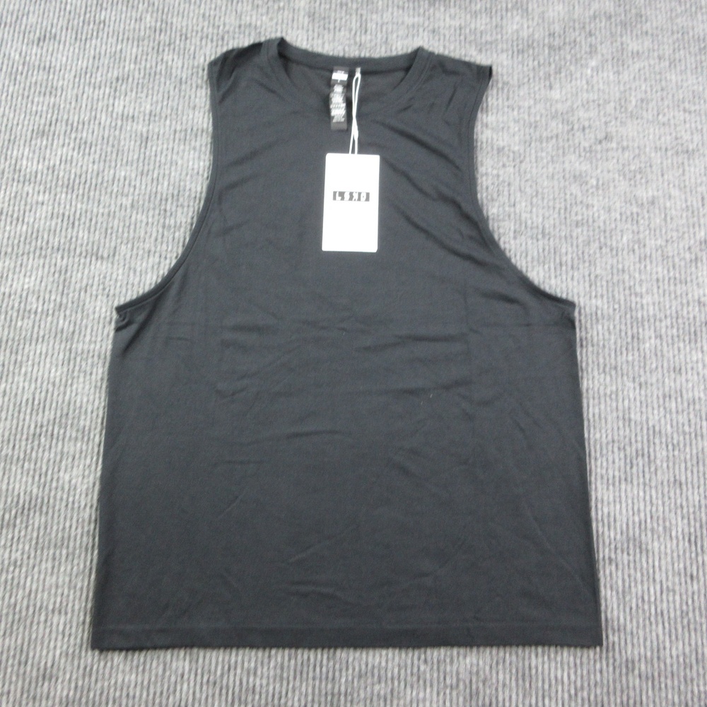 LSKD Tank Mens L Black AeroFLX+ Seamless Muscle Tank Moisture Wicking NWT